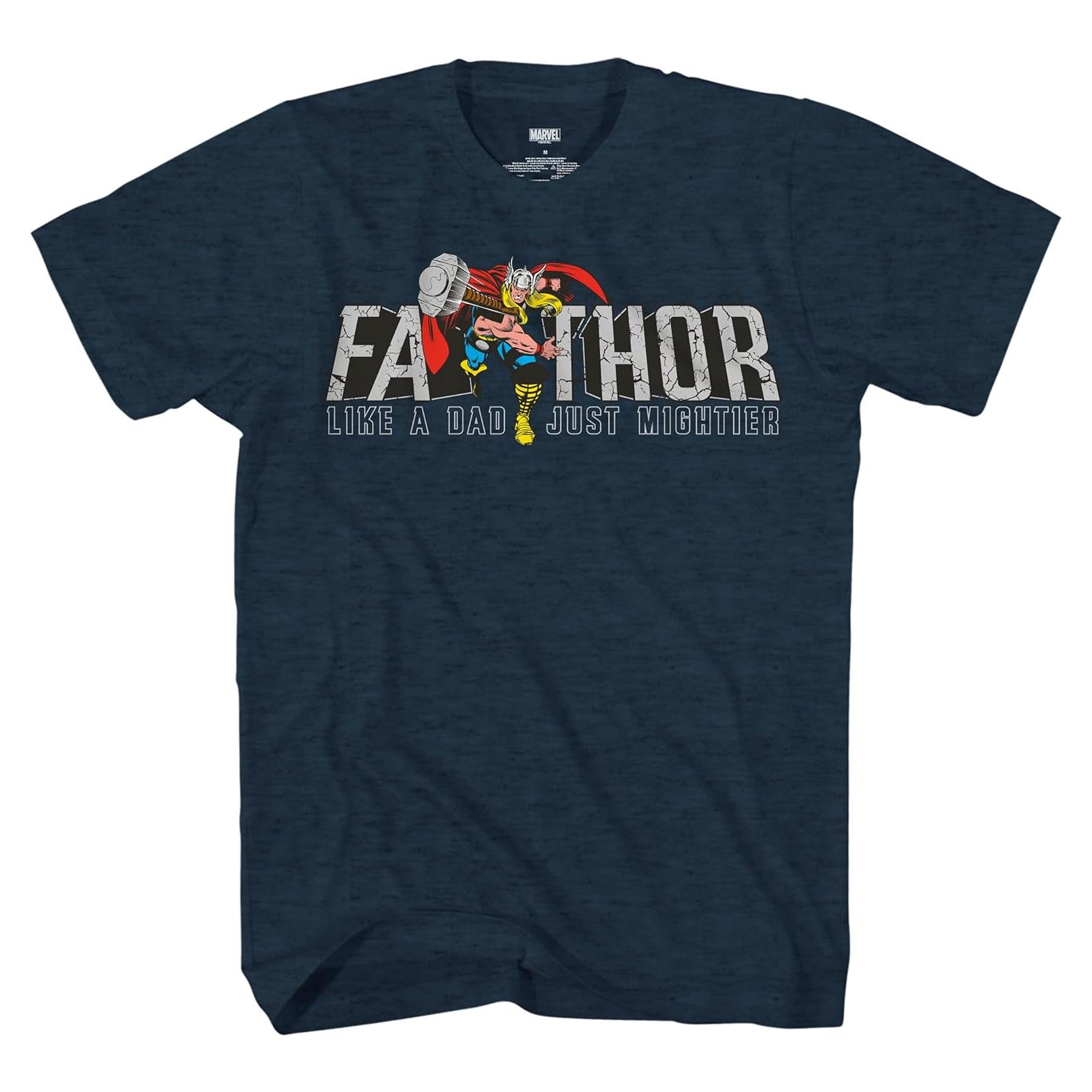 Camiseta Marvel Thor FA-Thor Papá 3X Grande Indigo Jaspeado