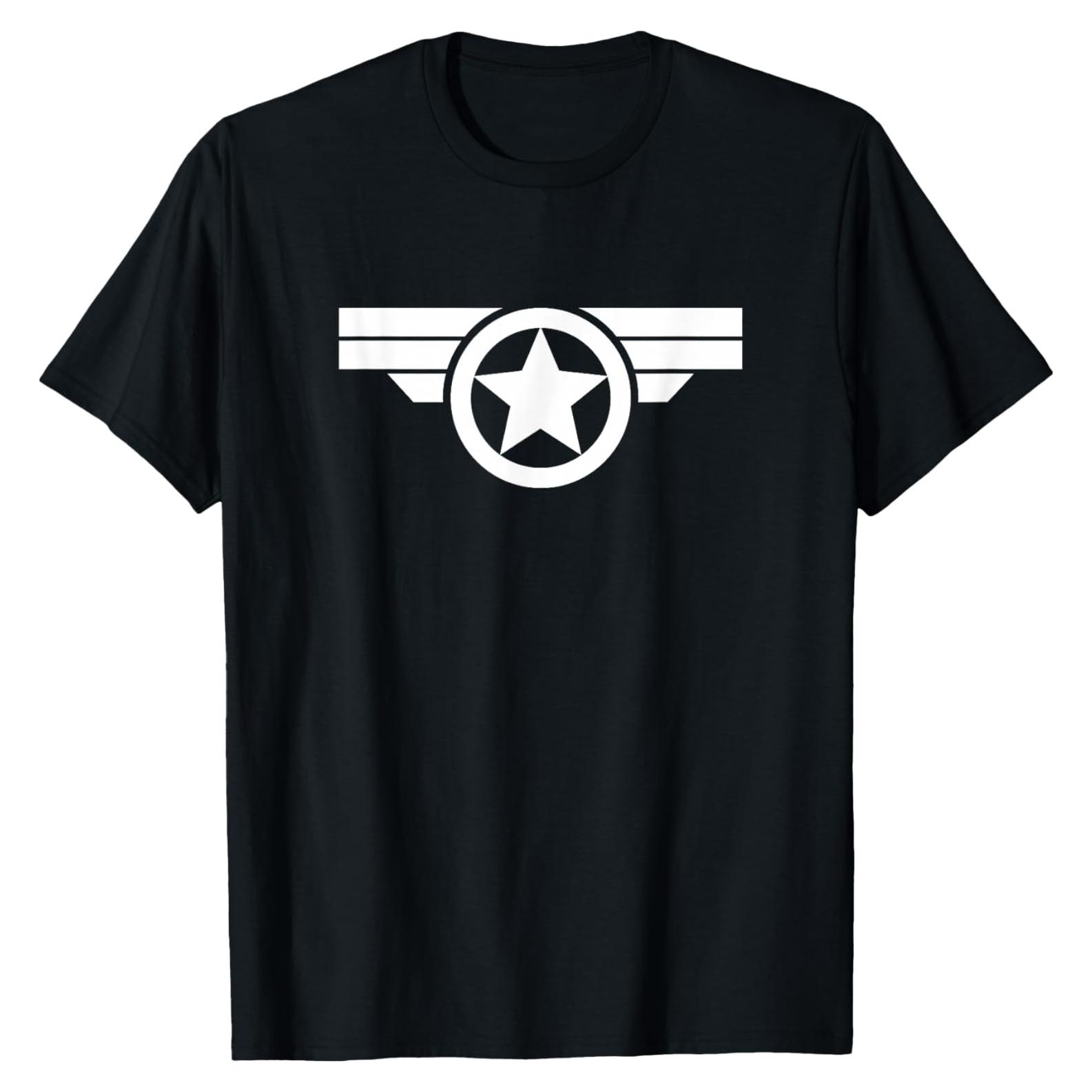 Camiseta Capitán América Marvel Clásico con Logo