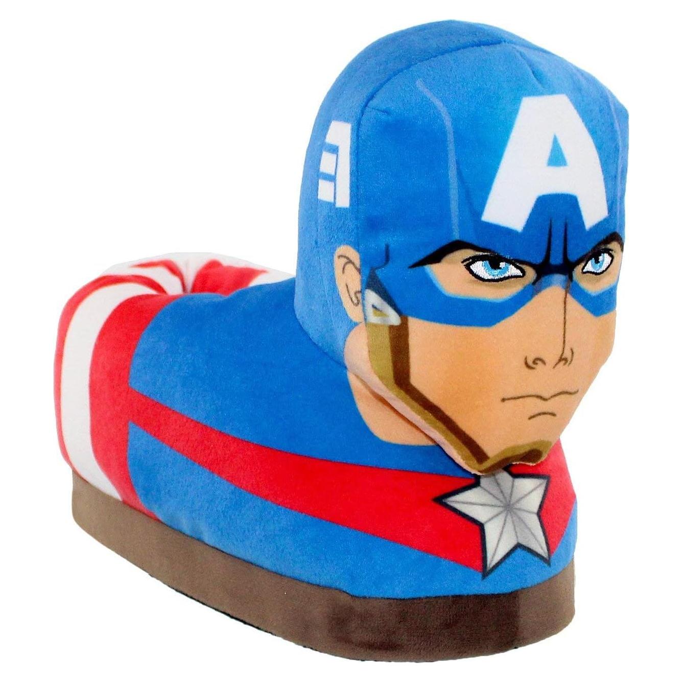 Pantuflas Marvel Capitán América Happy Feet - Adultos y Niños