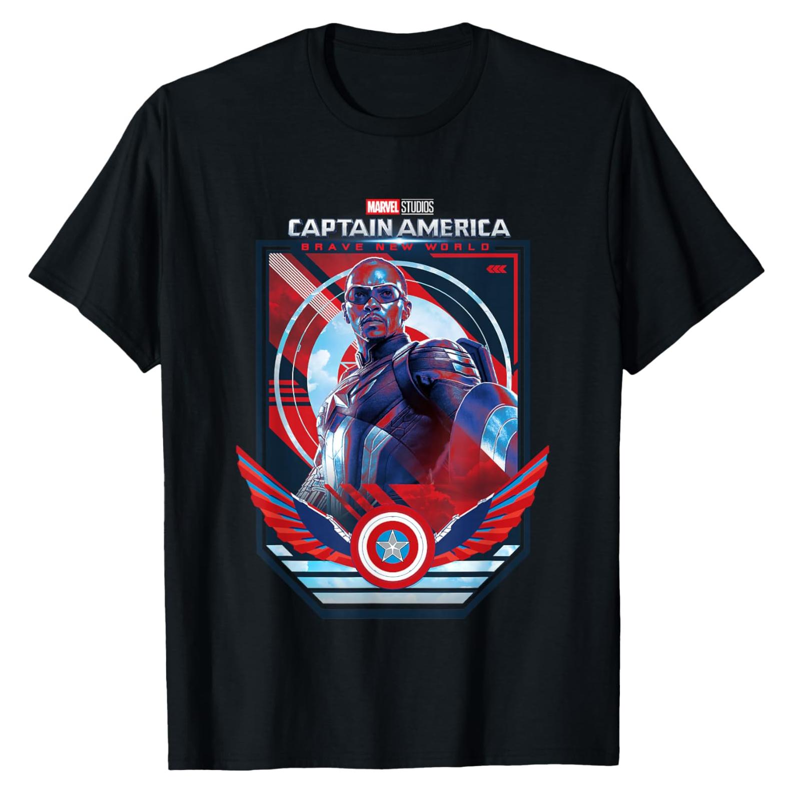 Camiseta Marvel Capitán América Nuevo Mundo - Hombre