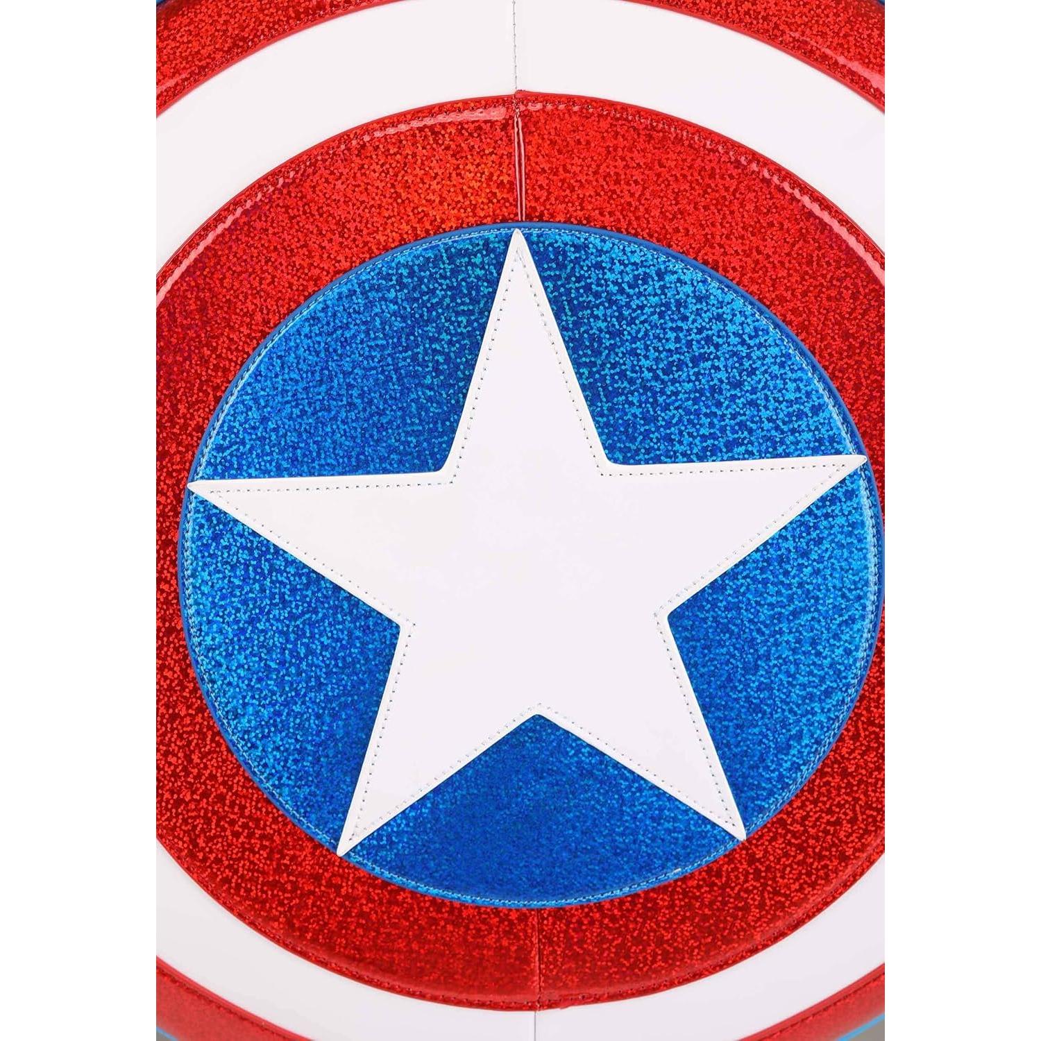 Mochila Loungefly Escudo Capitán América - Bolsa de Moda 43.2 cm