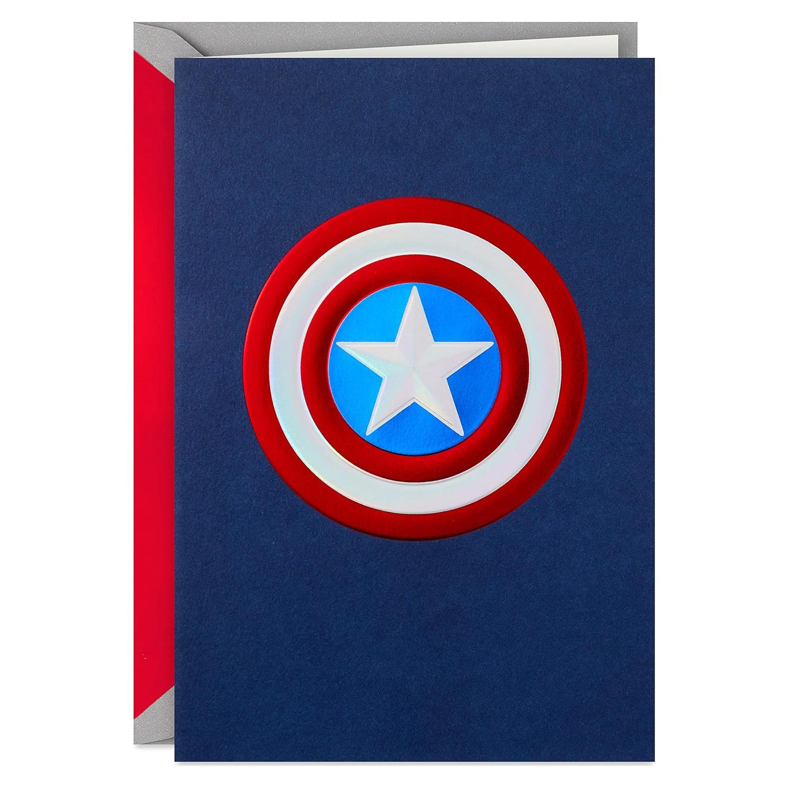 Tarjeta del Día del Padre Hallmark Signature Capitán América