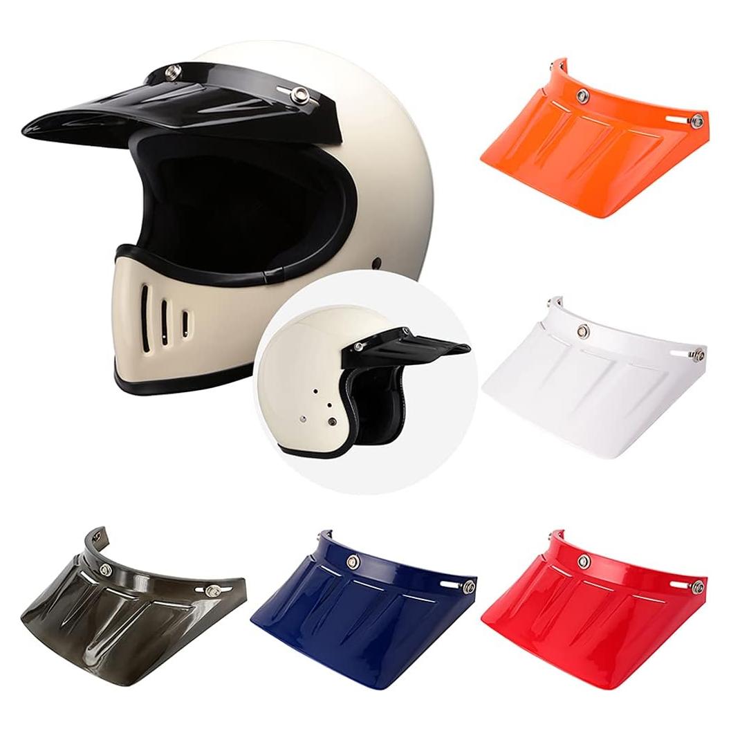 Visera Duckbill Chern Yueh para casco de motocicleta 3 botones