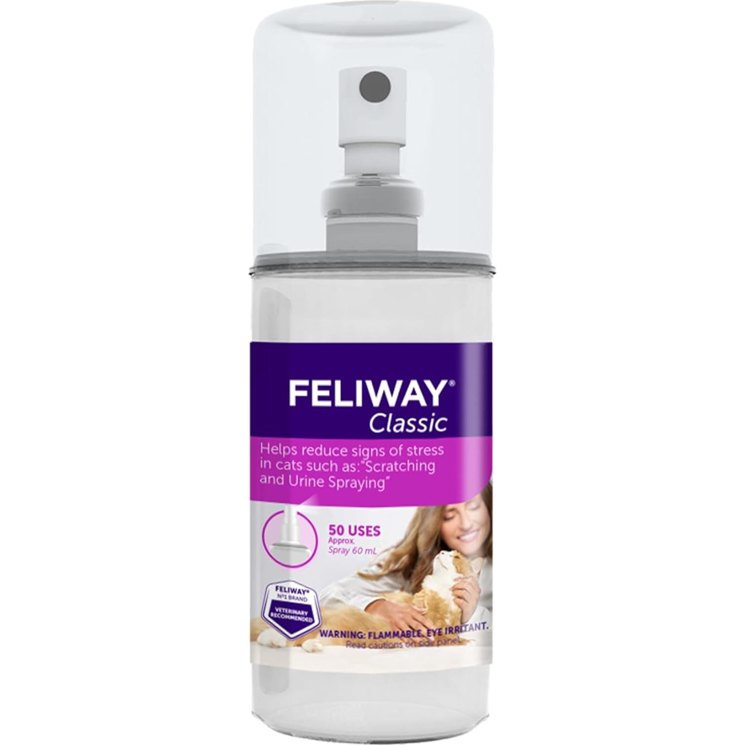 FELIWAY Classic Spray Calmante para Gatos 60ml - Reduce Estrés