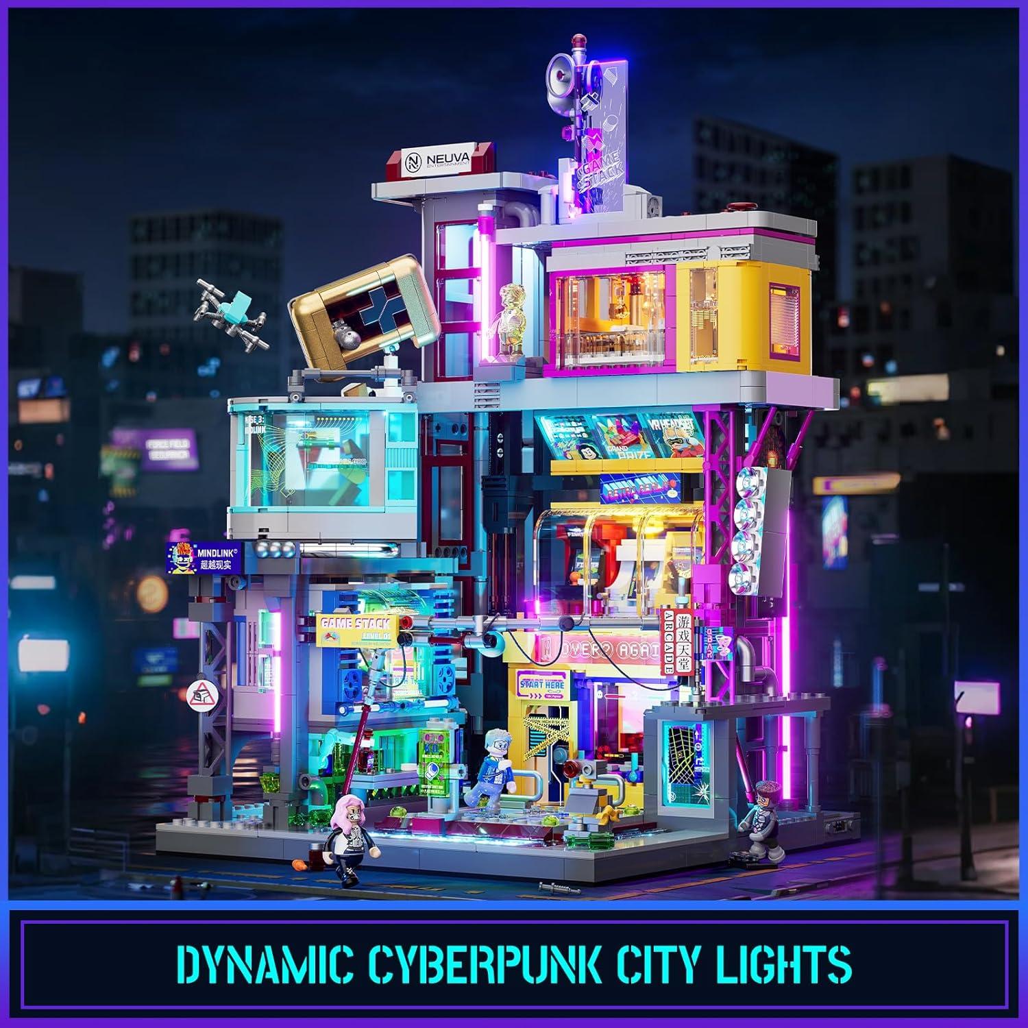 Conjunto de Ladrillos de Iluminación Cyberpunk LUMIBRICKS 2580 Pcs
