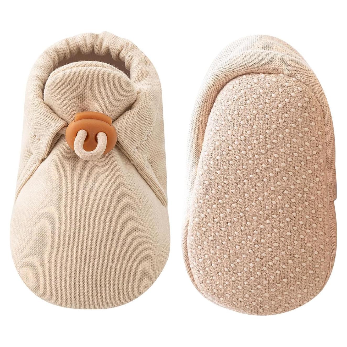 Botines para Bebés KARUNEL Algodón Suave 0-3 Meses Beige