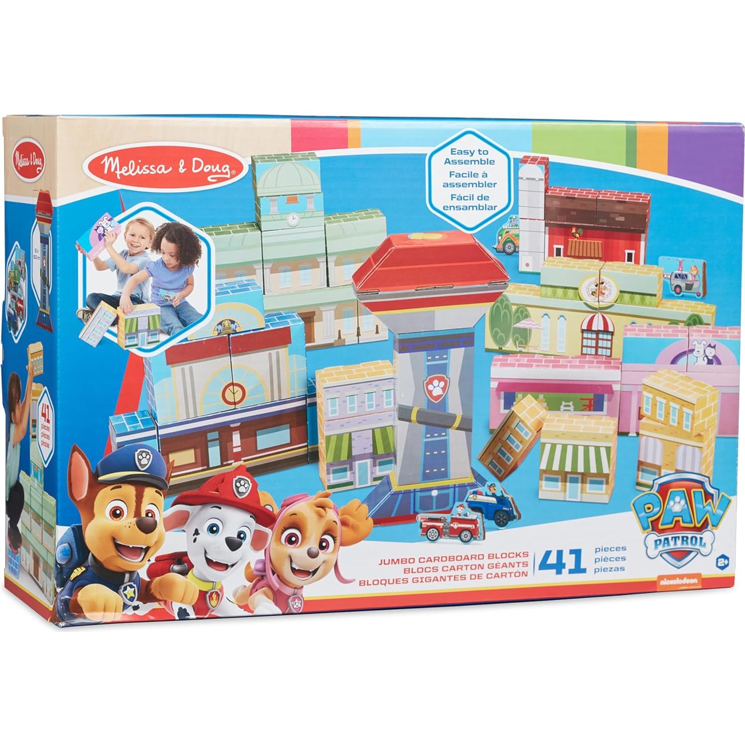 Bloques de Cartón Jumbo PAW Patrol Melissa & Doug 37 Piezas