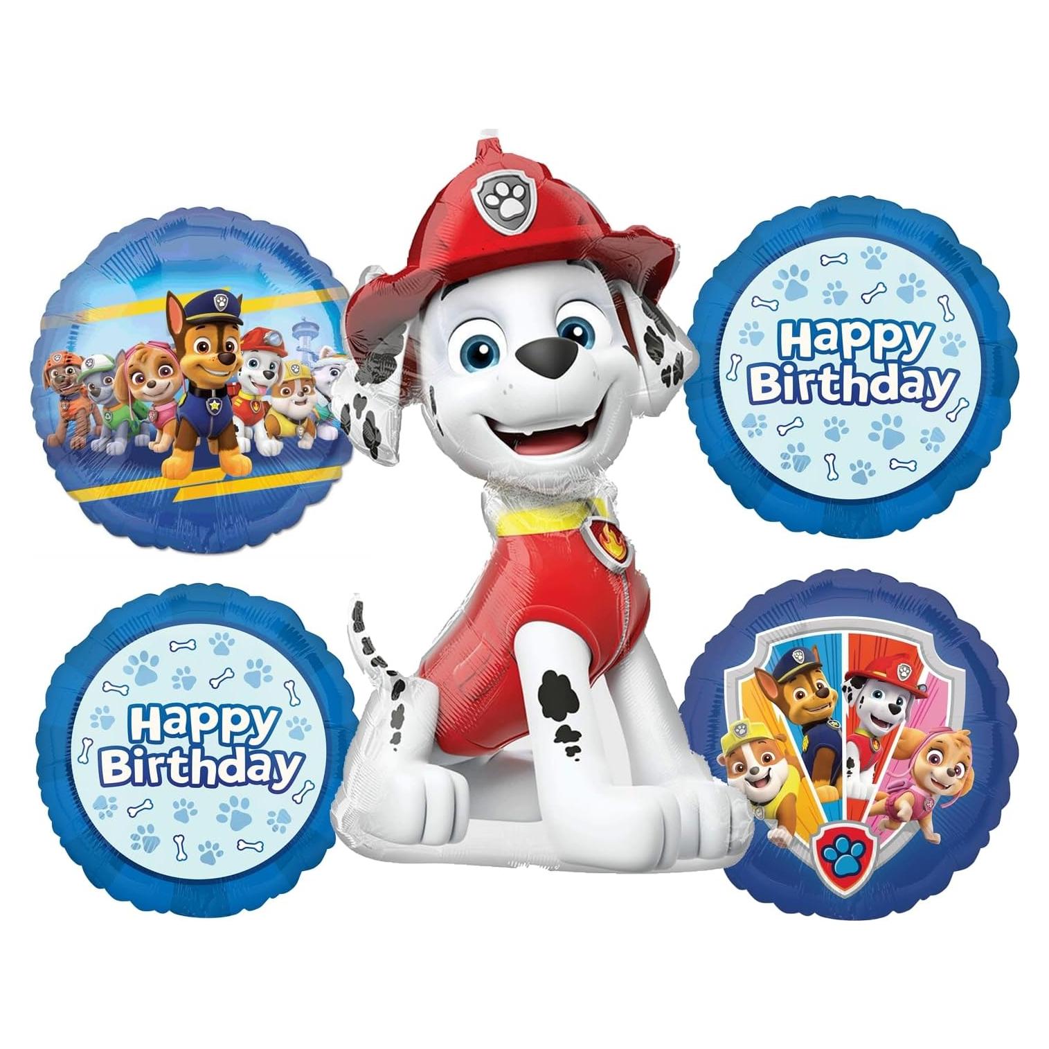Ramo de Globos Anagram Paw Patrol Marshall y Amigos