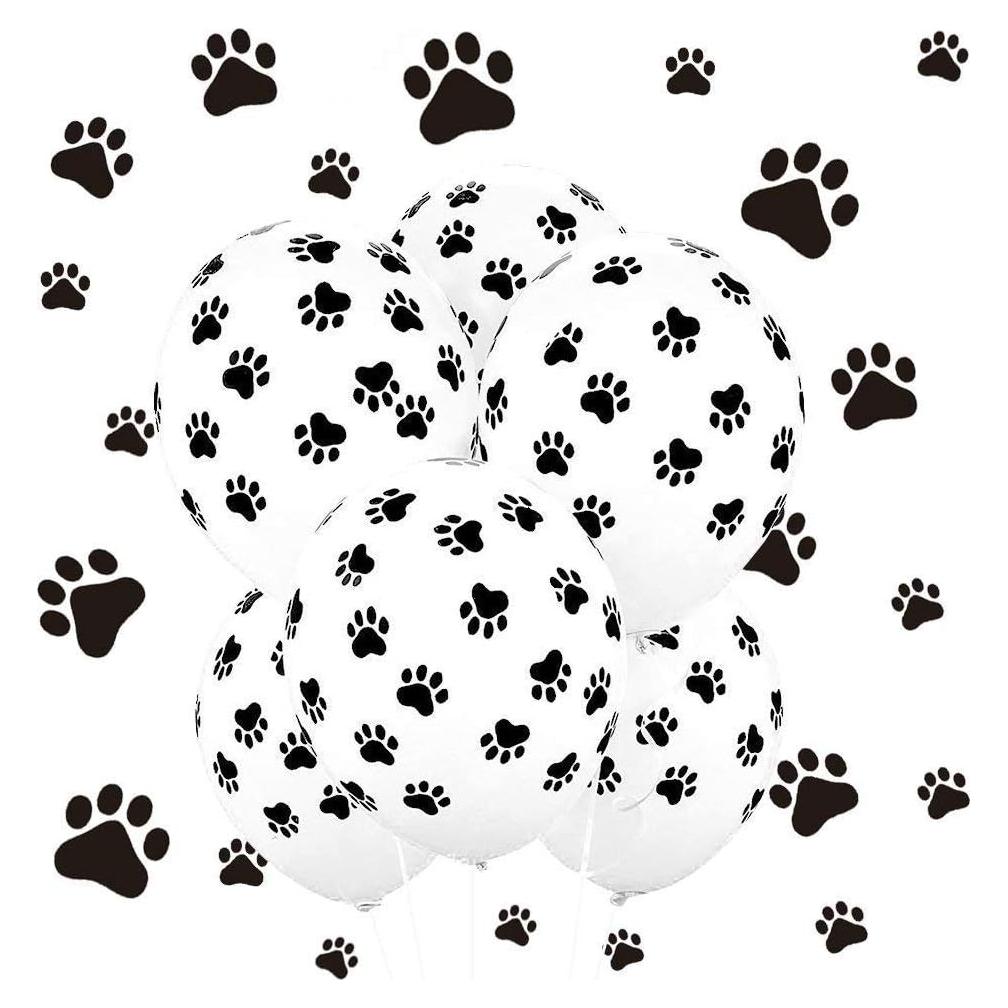 Globos de fiesta Koogel con huellas de patas, 100 pcs 30 cm