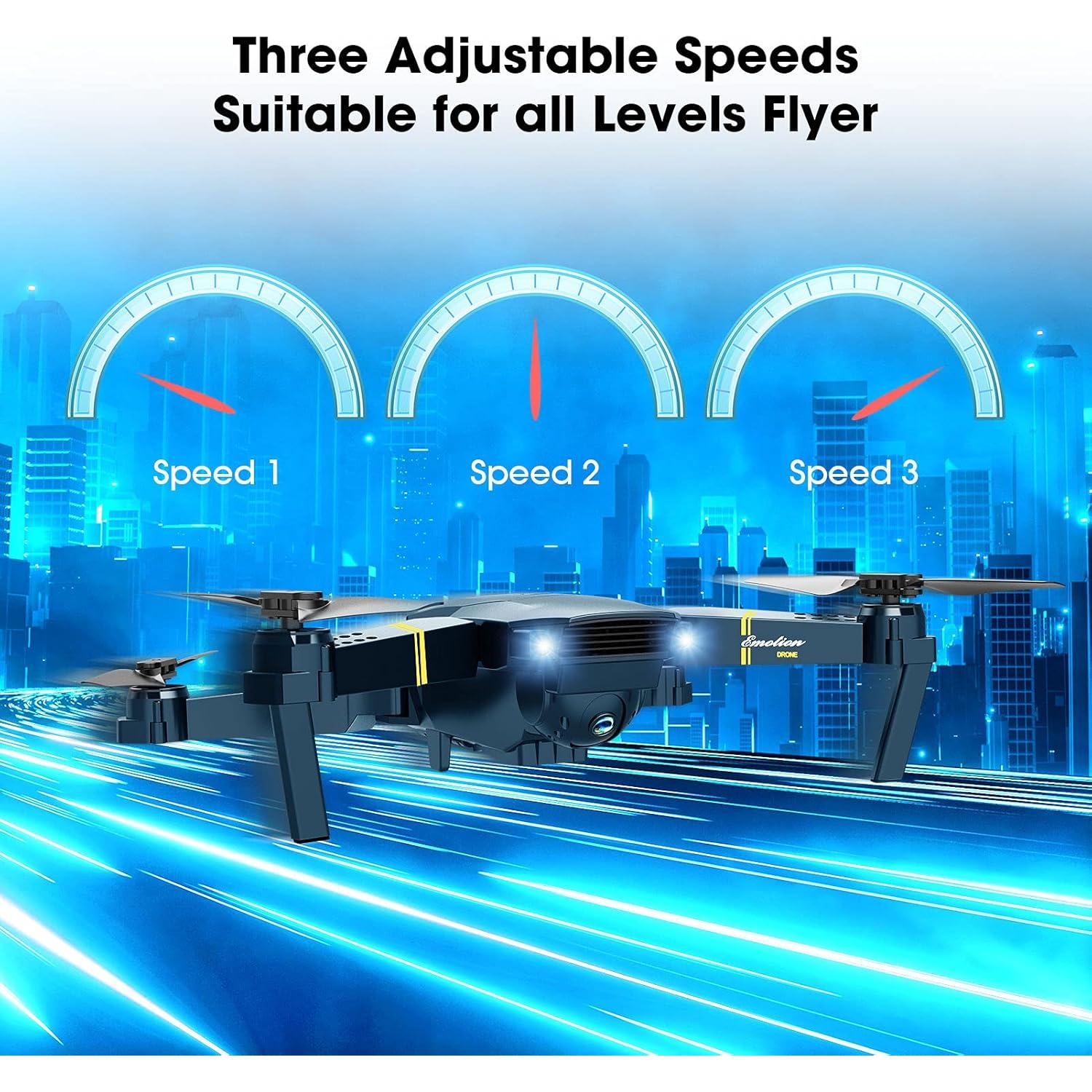 Dron MOCVOO F62 con cámara HD 1080P y 3 baterías