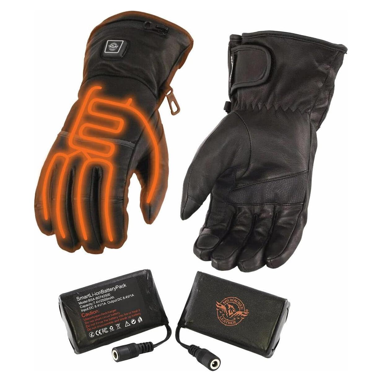 Guantes calefaccionados impermeables Milwaukee Leather para hombres