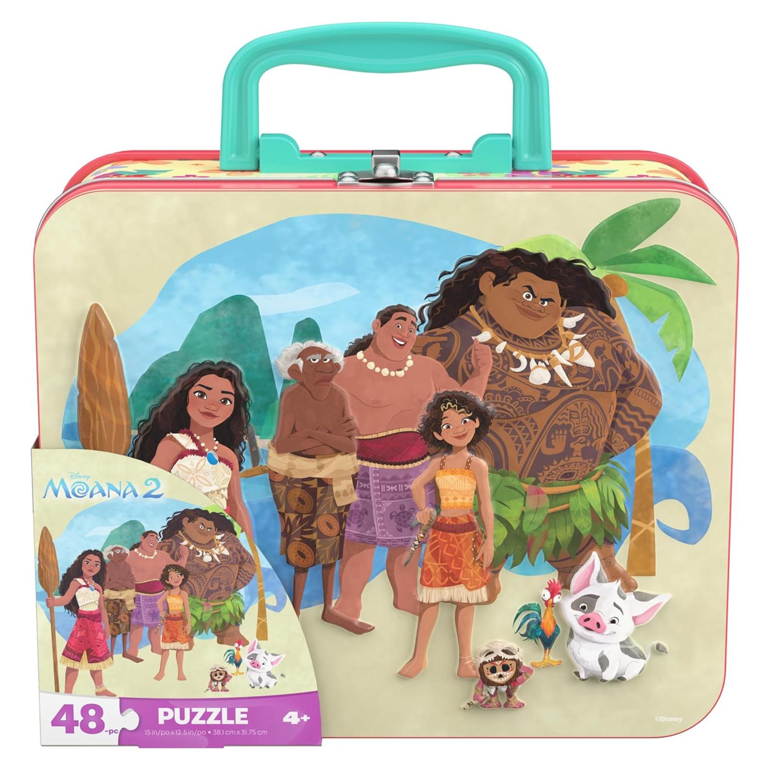 Rompecabezas Moana 2 Disney Spin Master 48 Piezas en Lata