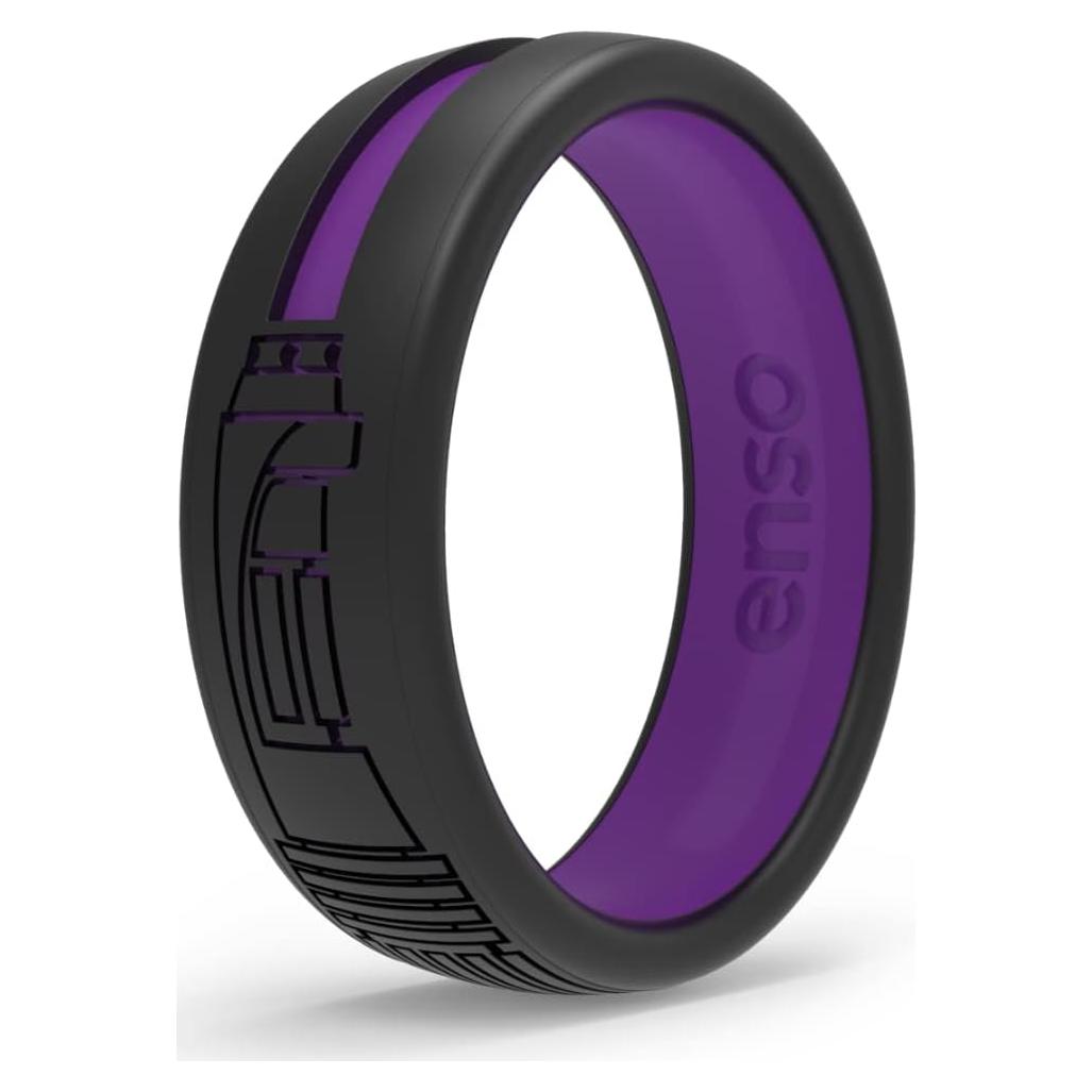 Anillo de Silicona Doble Tono Enso Rings Star Wars Mace Windu