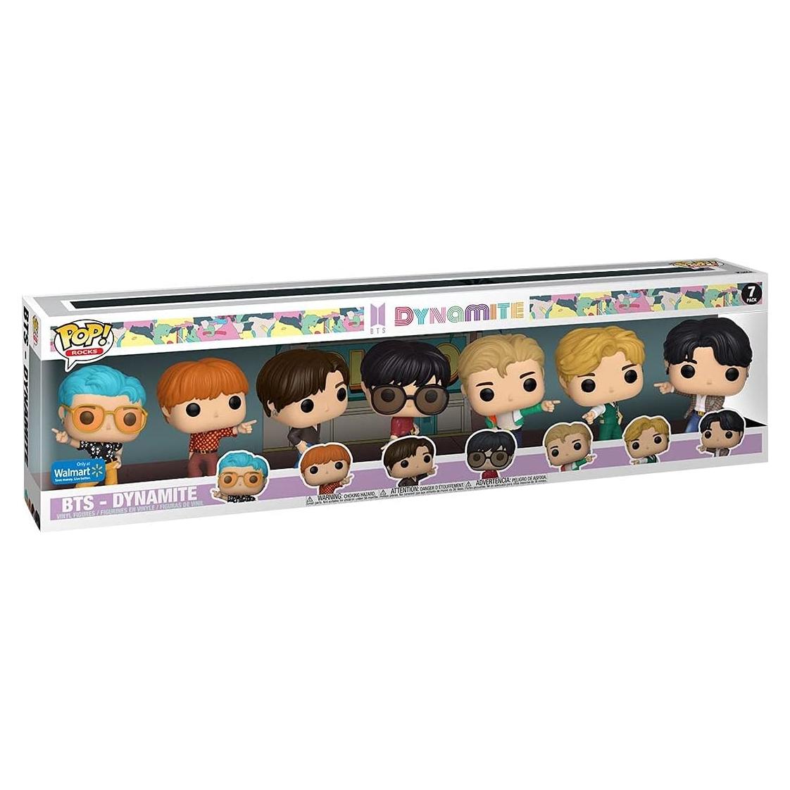 Paquete de 7 Figuras Pop! Vinyl BTS Dynamite Funko