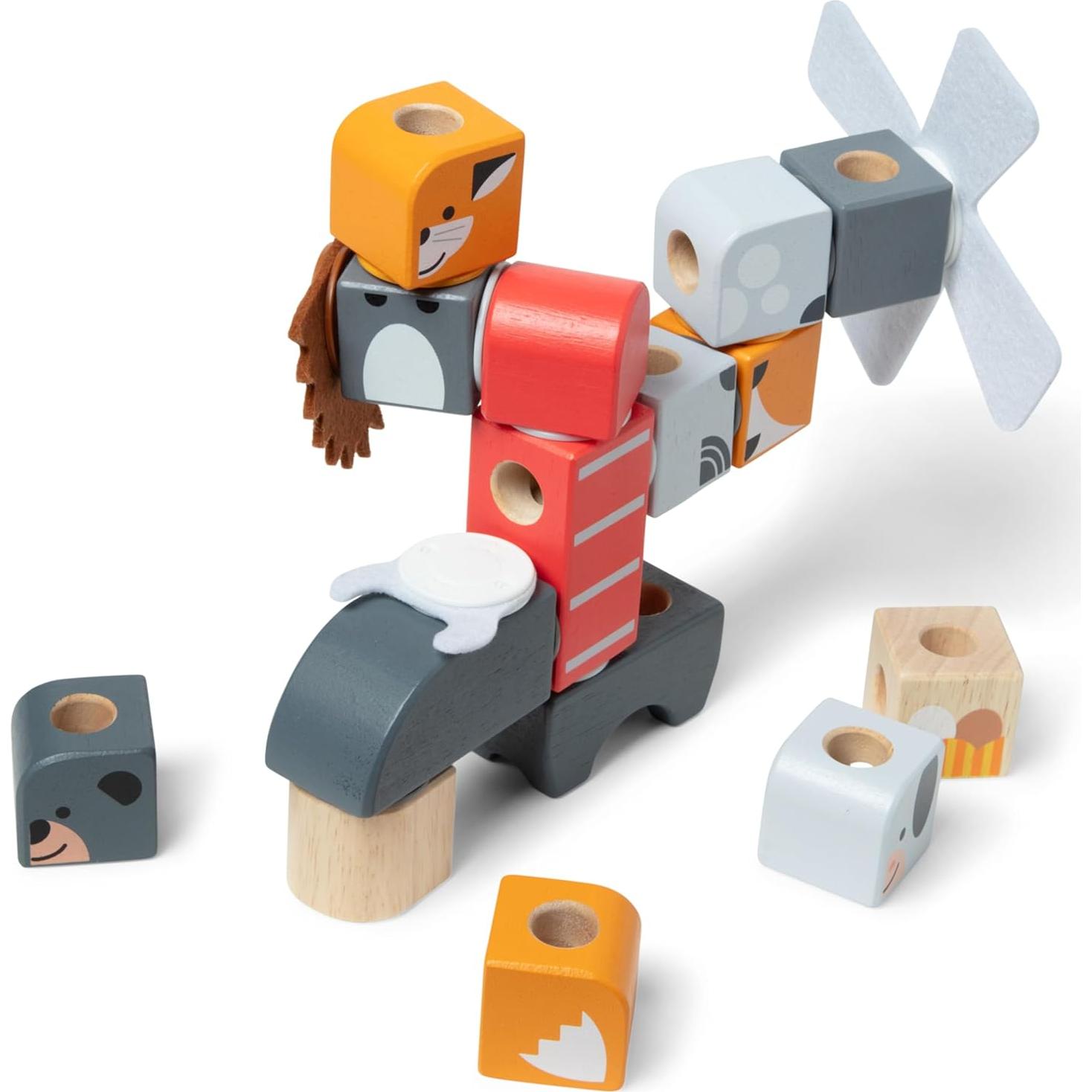 Bloques de Madera Conectables Melissa & Doug 2-Pack Infantil