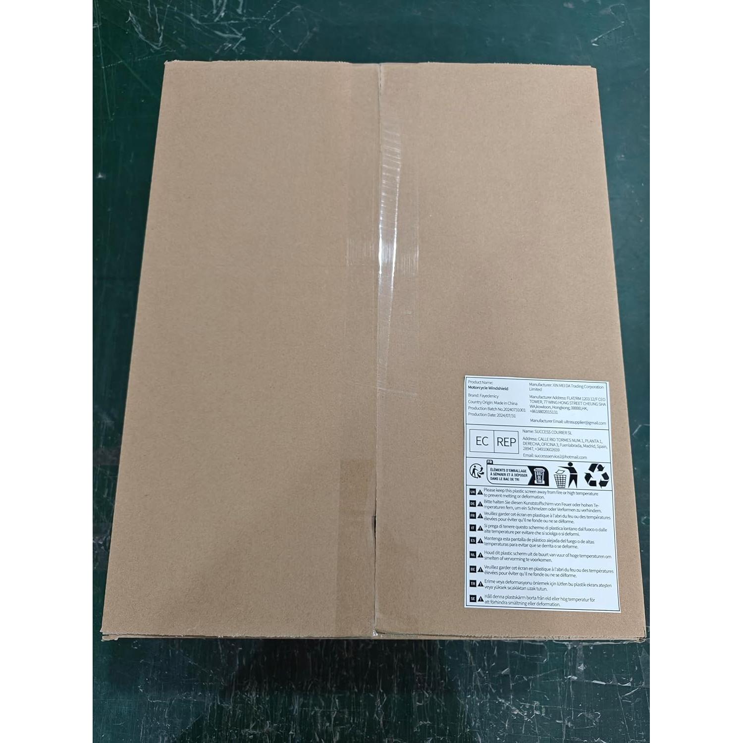 Parabrisas de Motocicleta FATExpress Ahumado Universal 40-50mm