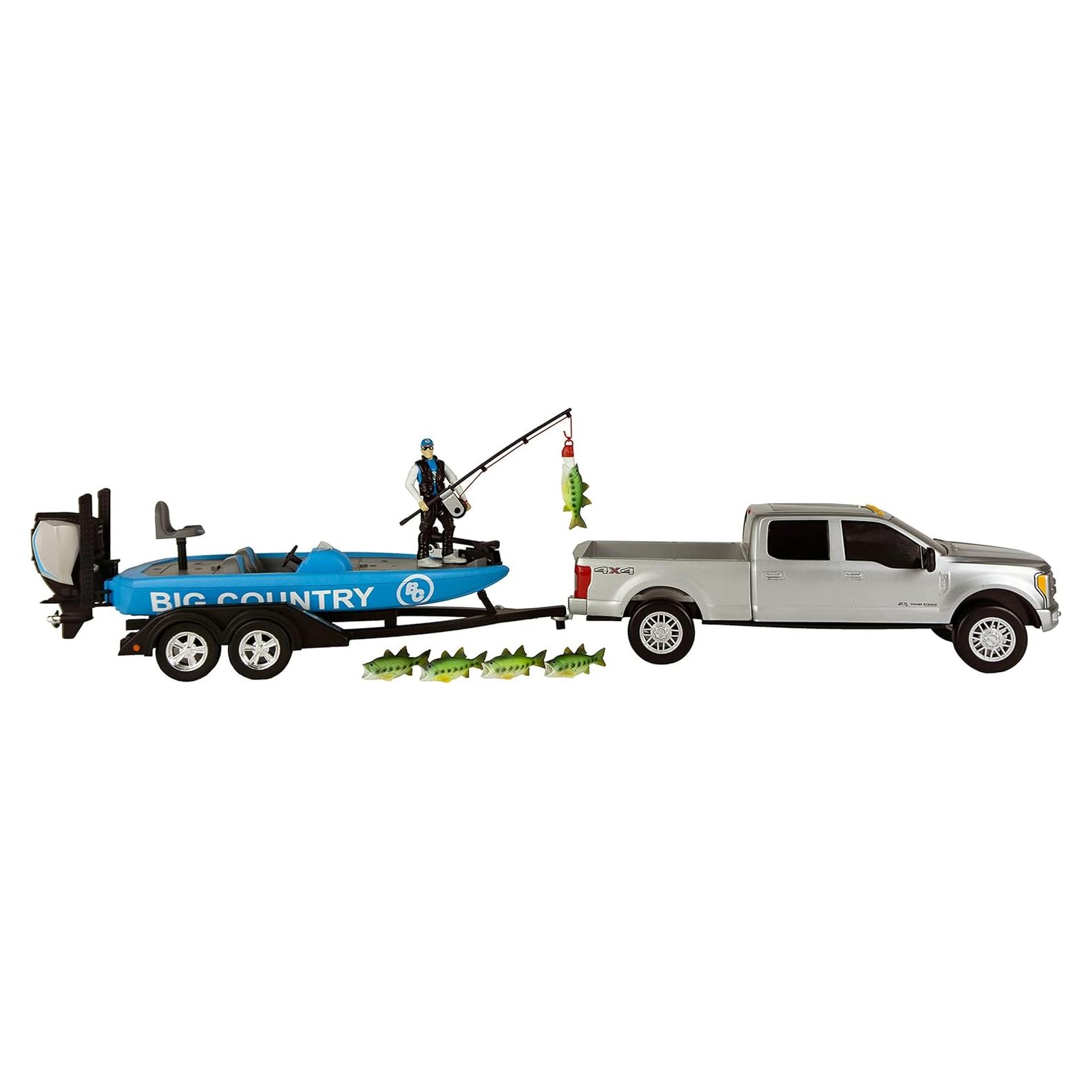 Set de Juego de Pesca Big Country Toys - Ford F250 y Barco