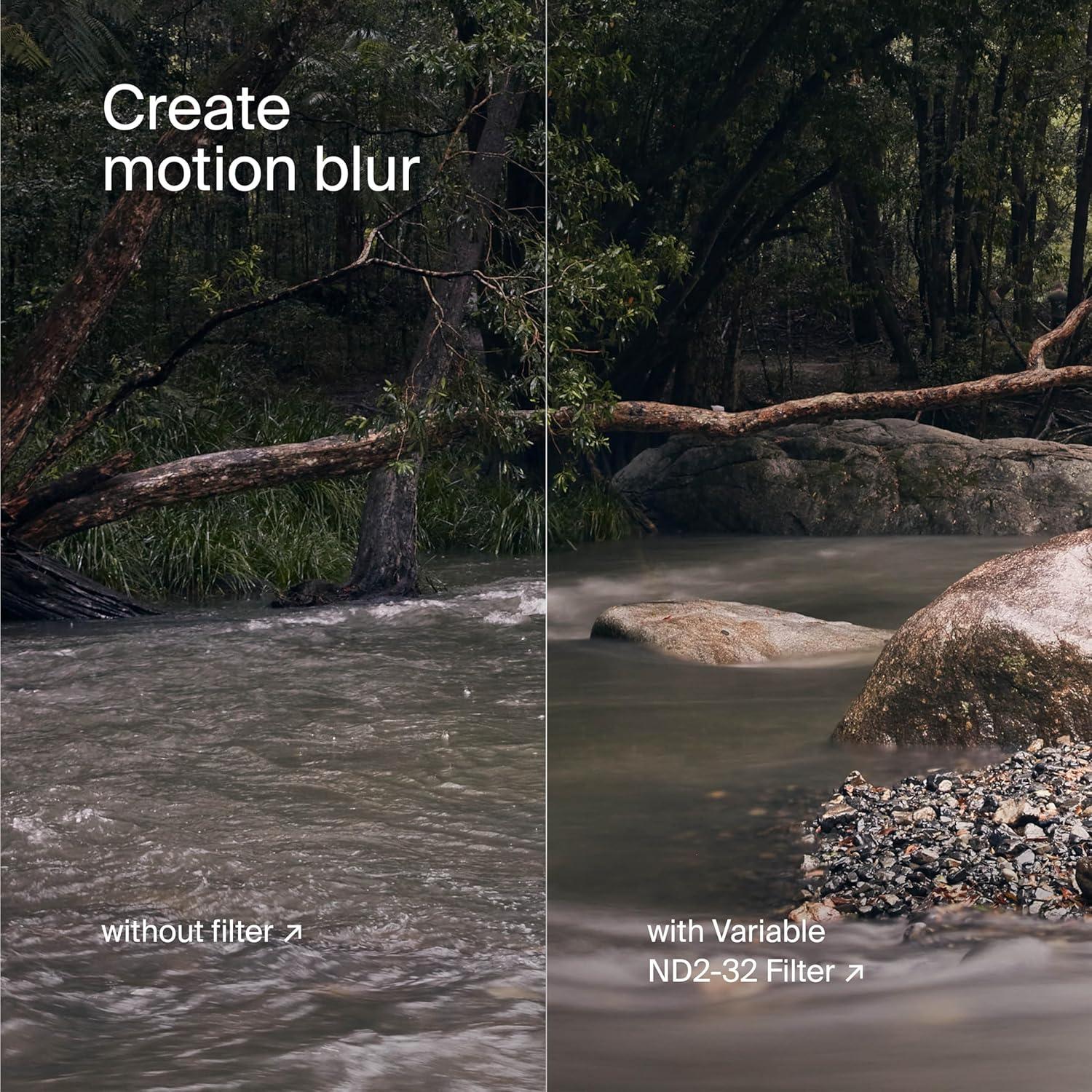 Filtro ND variable Urth Plus+ 37mm ND2-32 ultra delgado