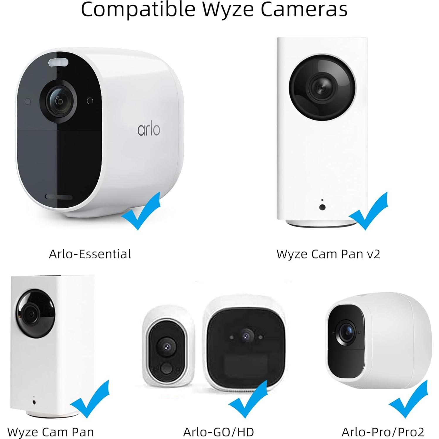 Soporte de Pared para Cámara de Seguridad NVRTTRR Blanco 2 Pzas