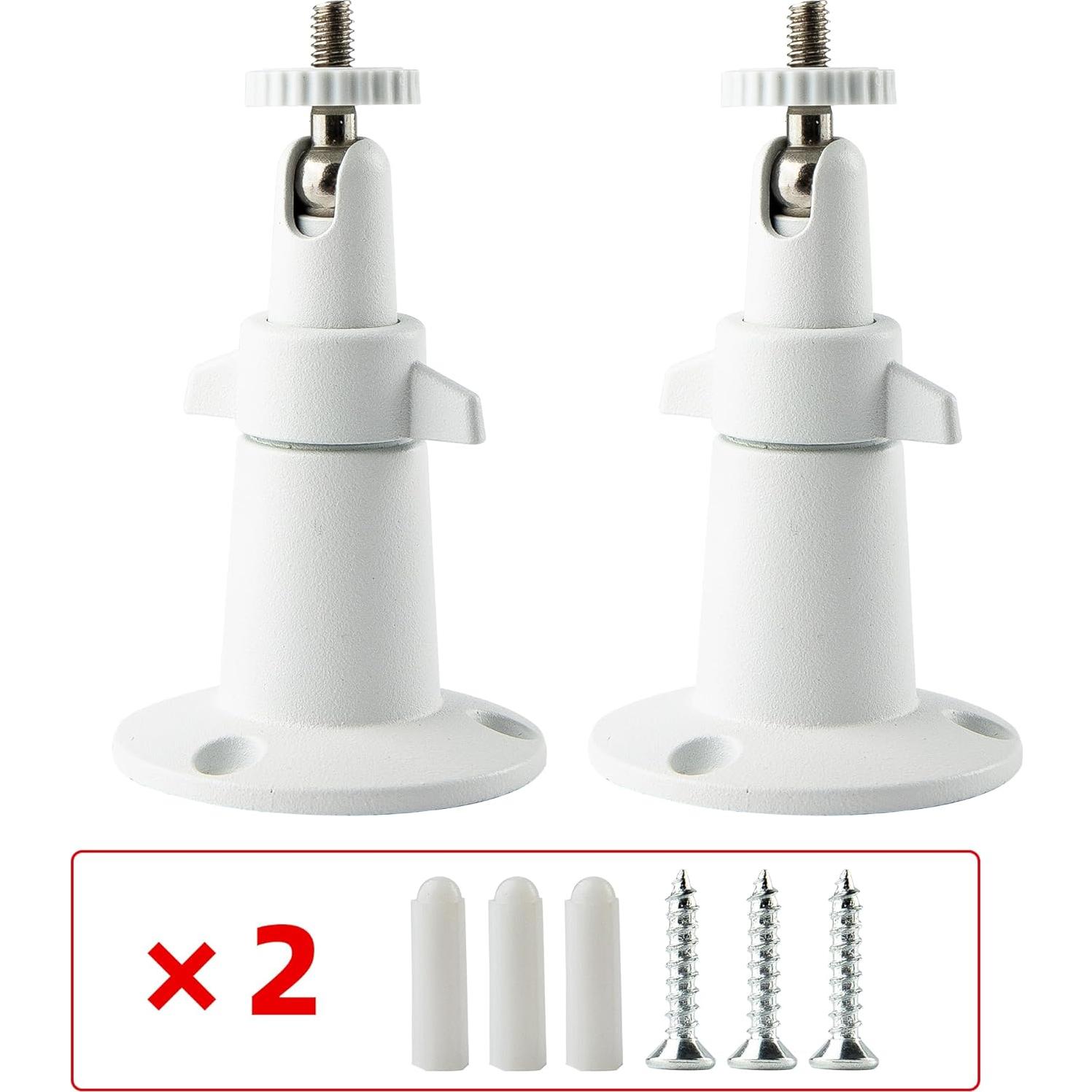 Soporte de Pared para Cámara de Seguridad NVRTTRR Blanco 2 Pzas