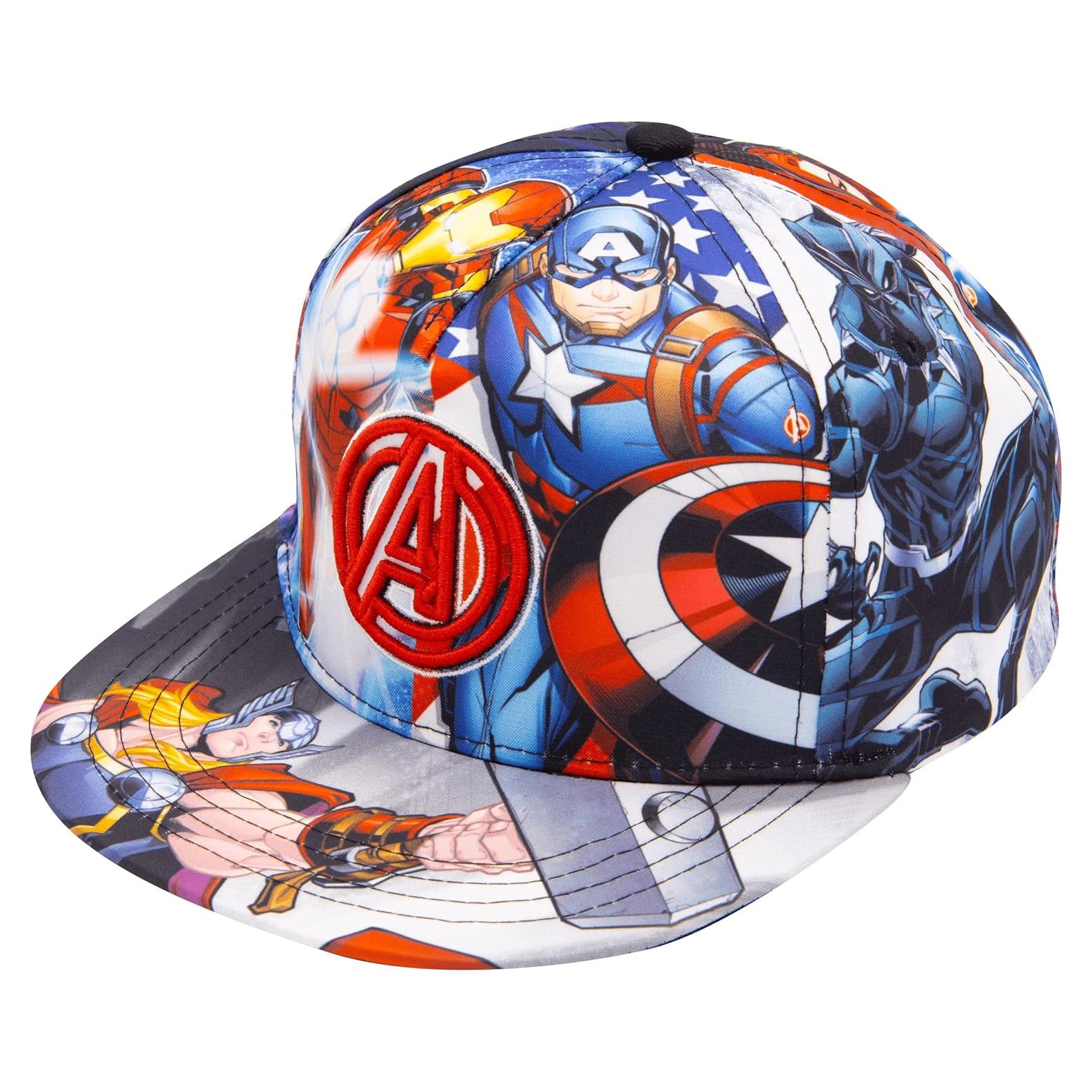 Gorra de béisbol Marvel Avengers para niños 5 a 14 años