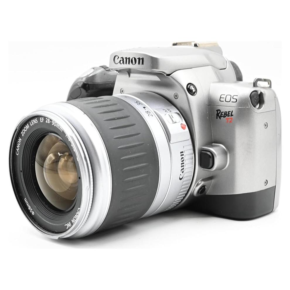 Cámara SLR Canon Rebel T2 35mm con lente 28-90mm