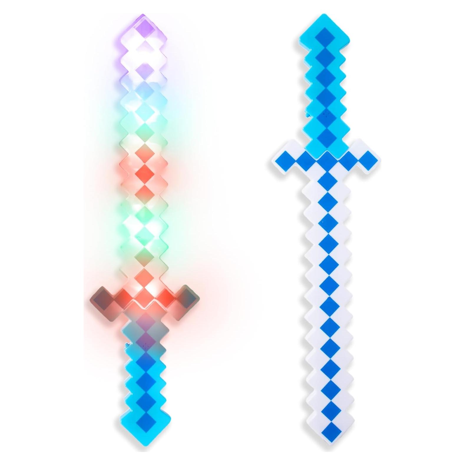 Paquete de 2 Espadas LED Pixel 8-Bit 60,96 cm Azul Fun Central