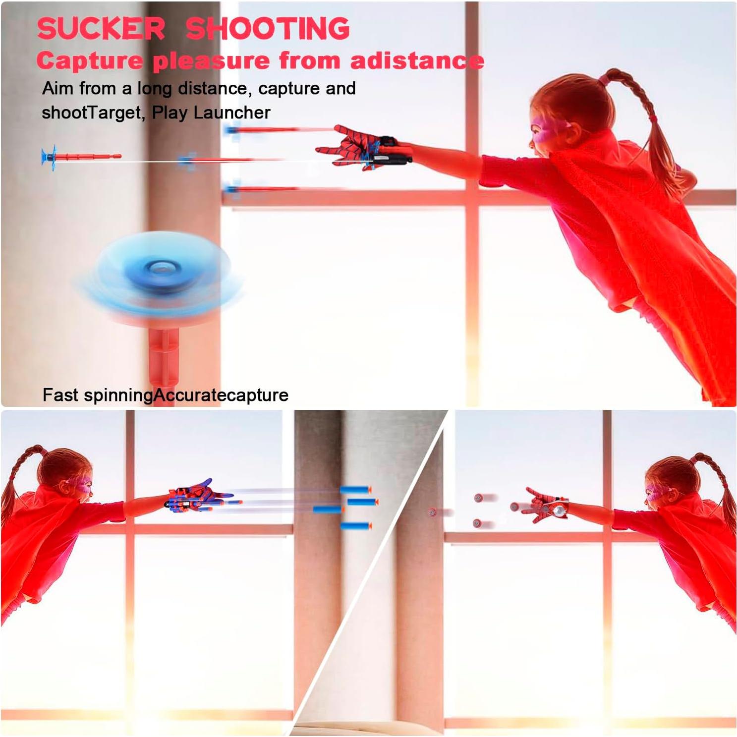 3 Juegos Lanzadores de Telaraña LITTCO para Niños 15x7.6 cm