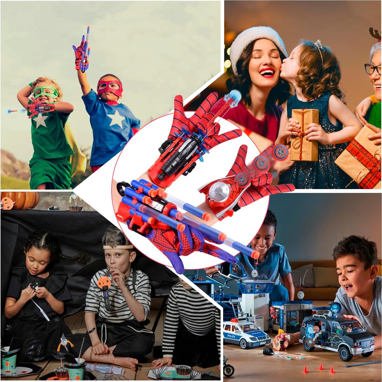 3 Juegos Lanzadores de Telaraña LITTCO para Niños 15x7.6 cm