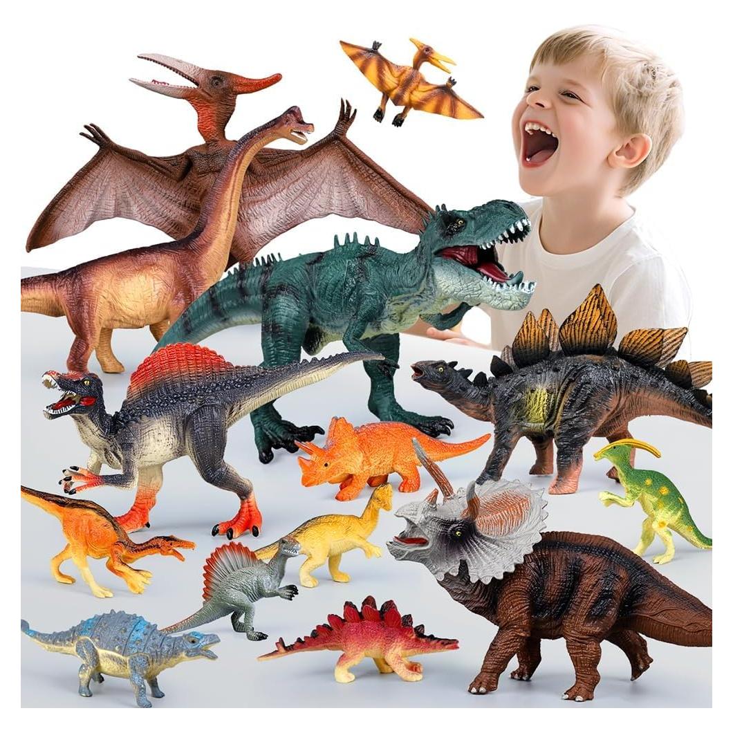 Set de Juguetes de Dinosaurios Drefirsa 14PCS Realistas 3-8 años