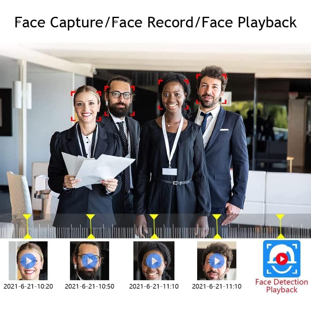 Sistema de Cámara de Seguridad Inalámbrica EVERSECU 4CH 2MP HD