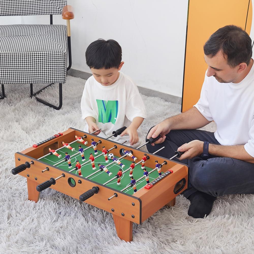 Mesa de Futbolín TALLO 27" Madera para Niños y Adultos