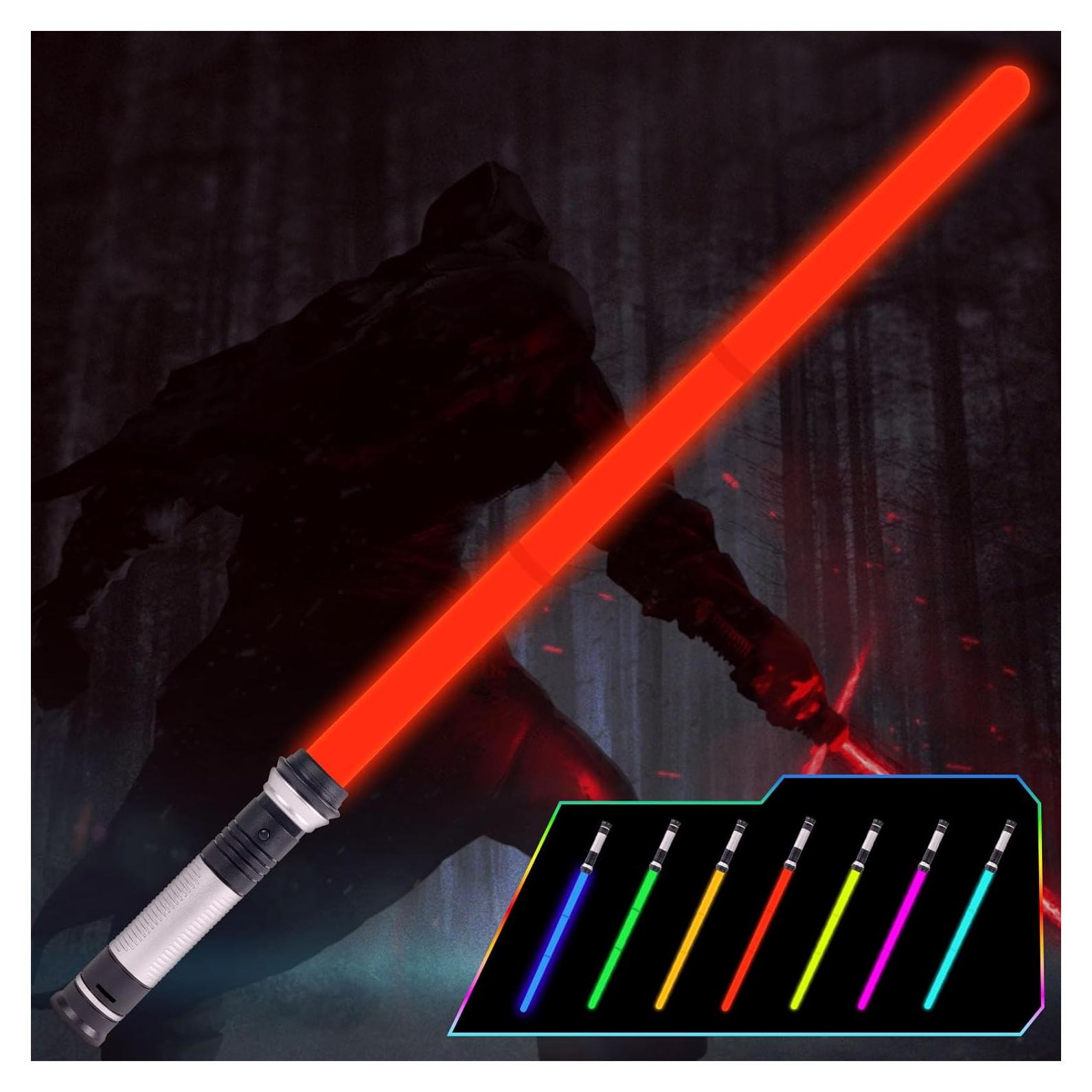 Sable Iluminado OSDUE 7 Colores Retráctil para Niños y Adultos