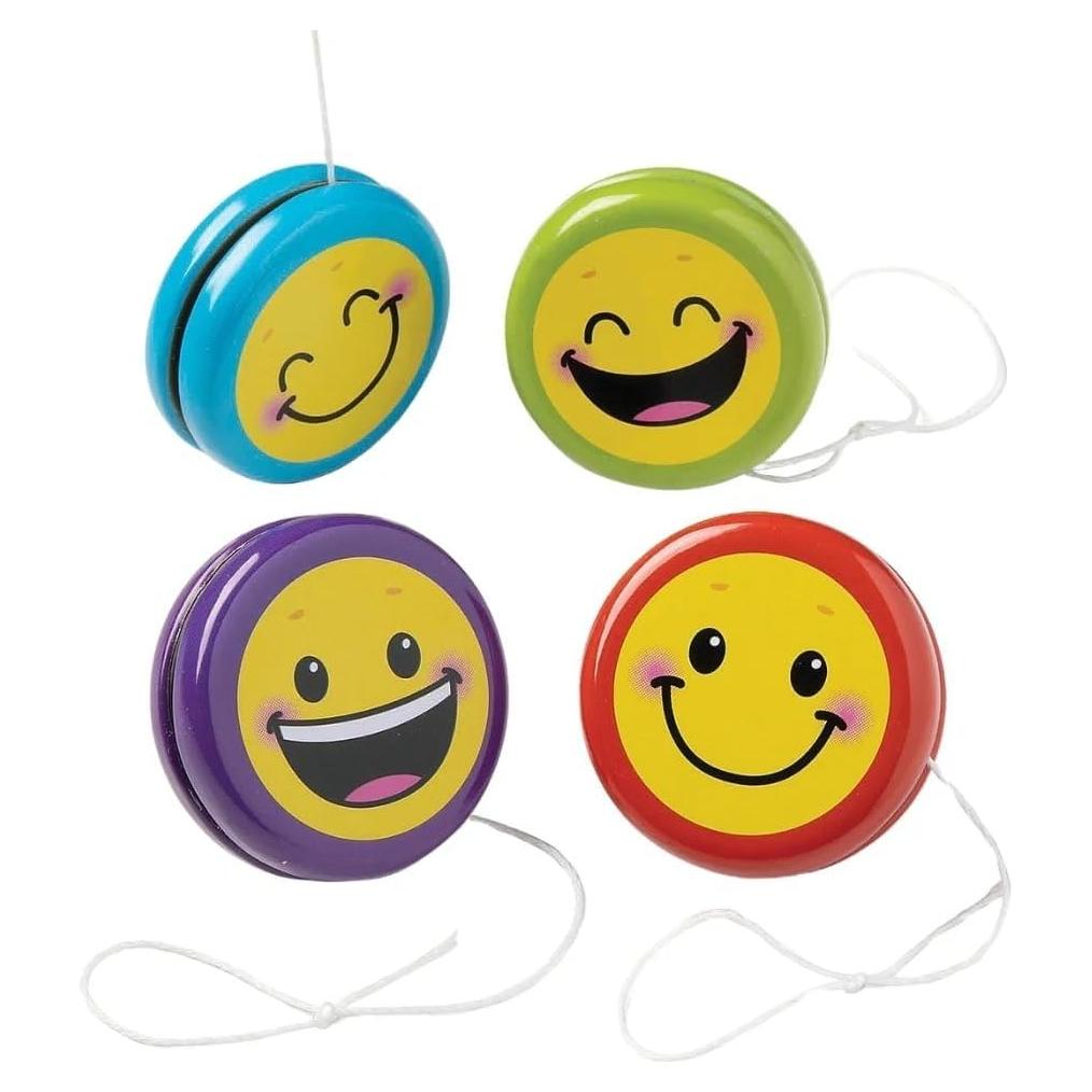 Yo-Yos Caritas Sonrientes Fun Express - 4 Piezas