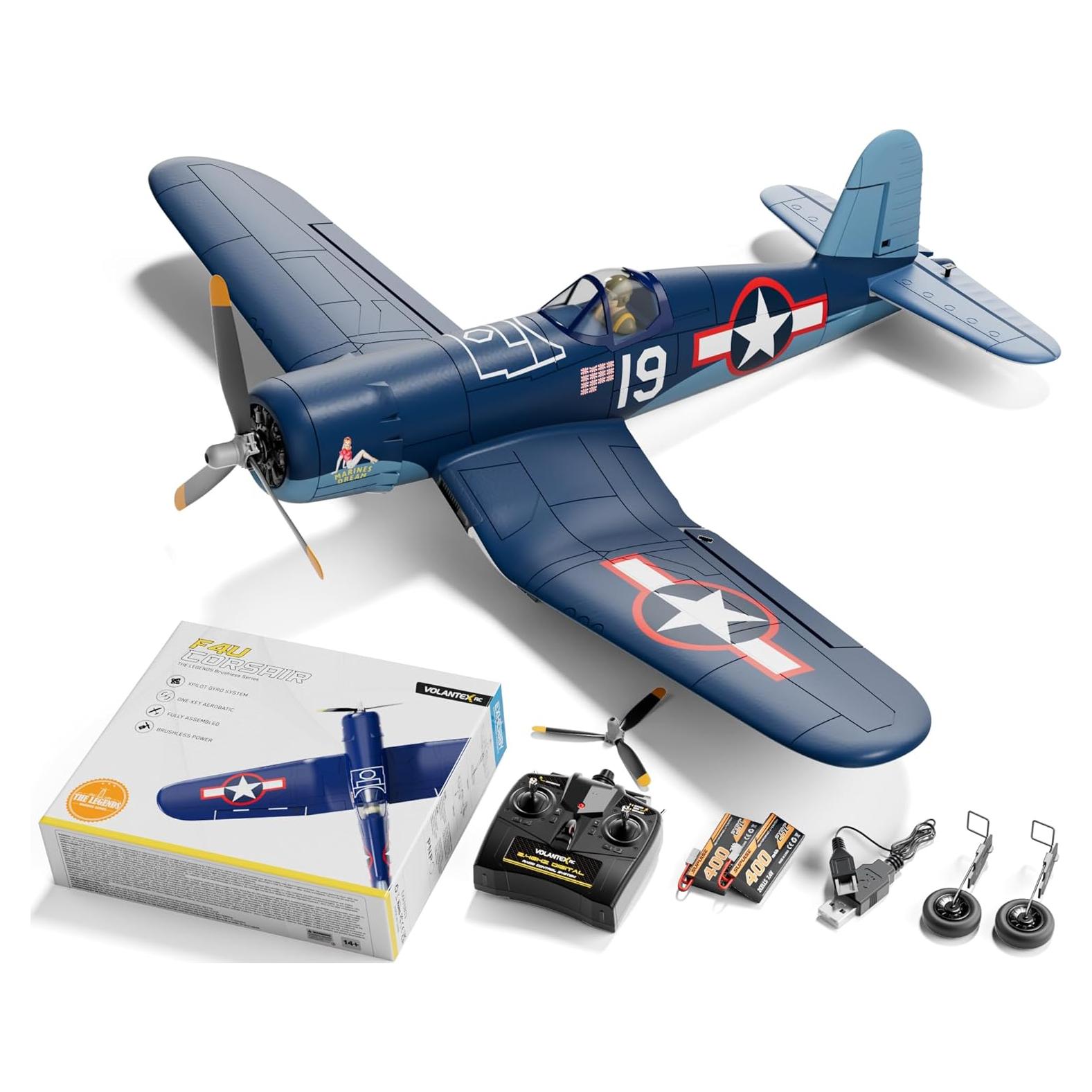 Avión RC VolantexRC F4U Corsair 4 Canales 50cm