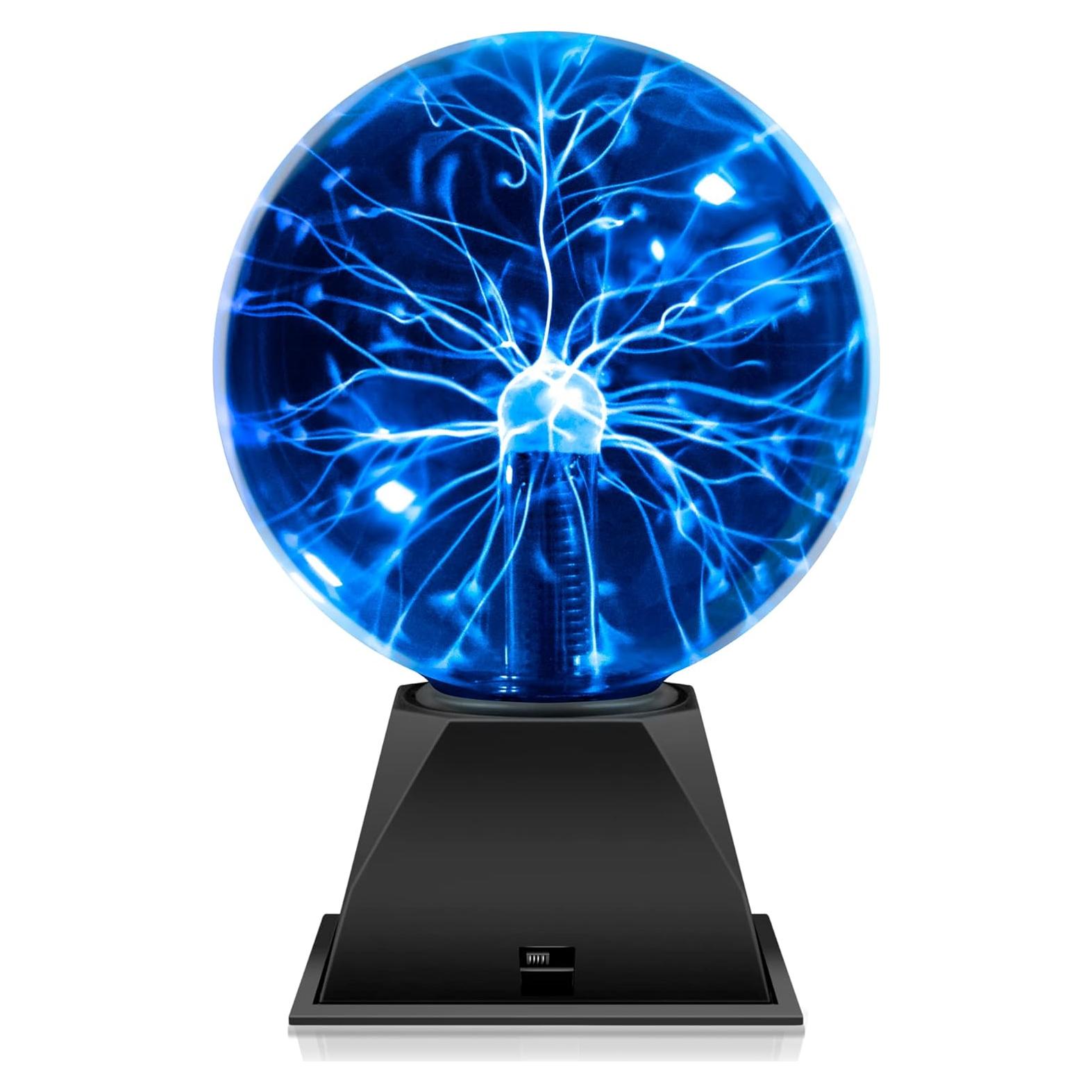 Lámpara de Plasma Flashmen 15 cm Táctil y Sonido Azul