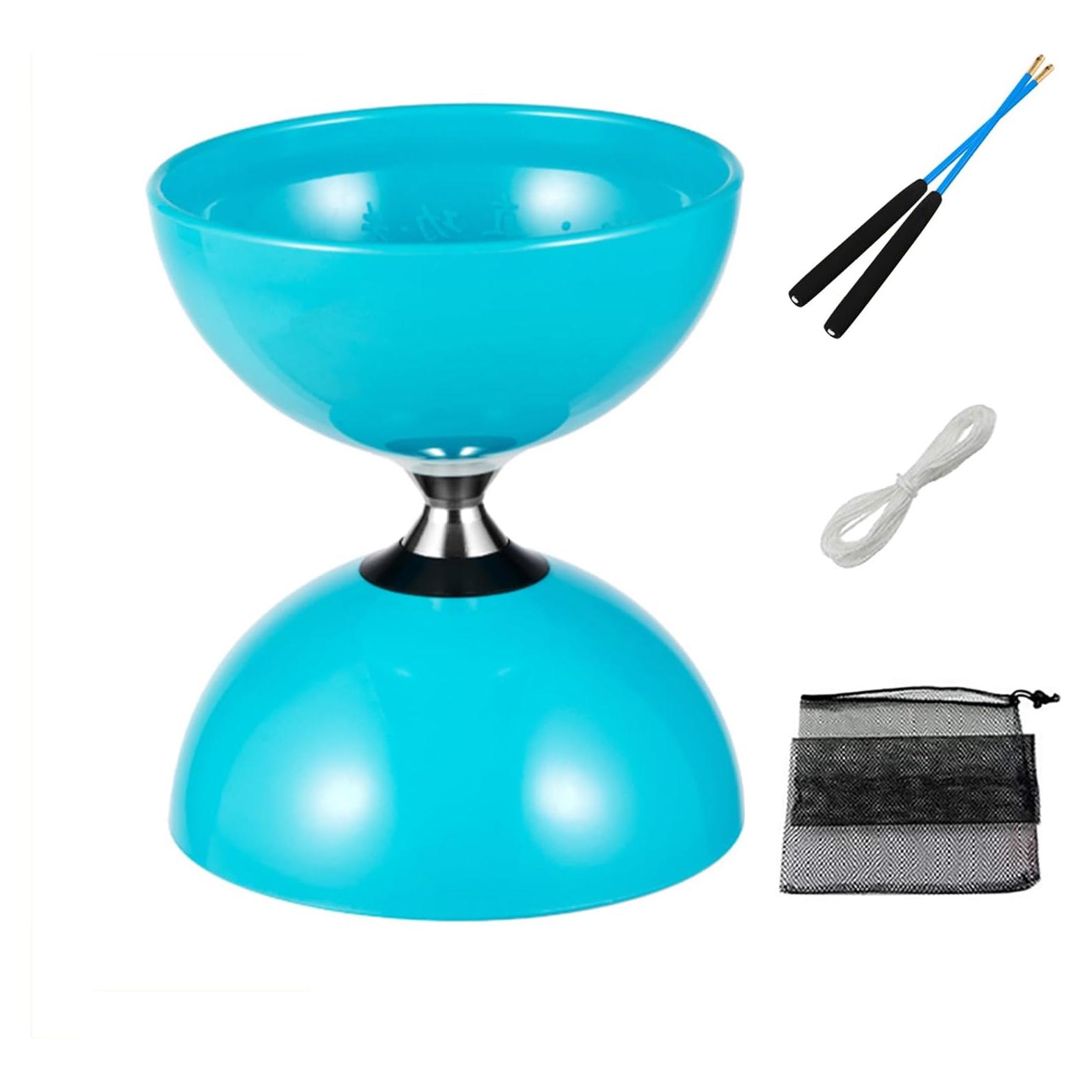Juego de Diabolo Chino Erencook con Palos y Hilos - Azul