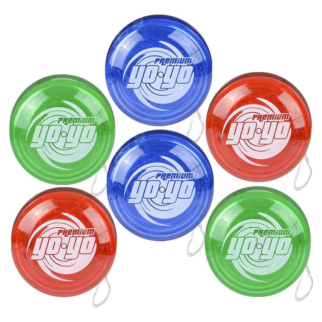 Yoyos de Plástico Premium ArtCreativity - Paquete de 6 Colores