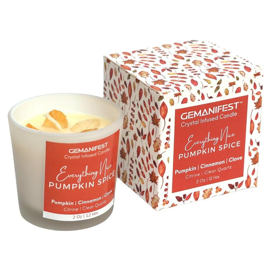 Vela de Soya con Especias de Calabaza GEMANIFEST 190g