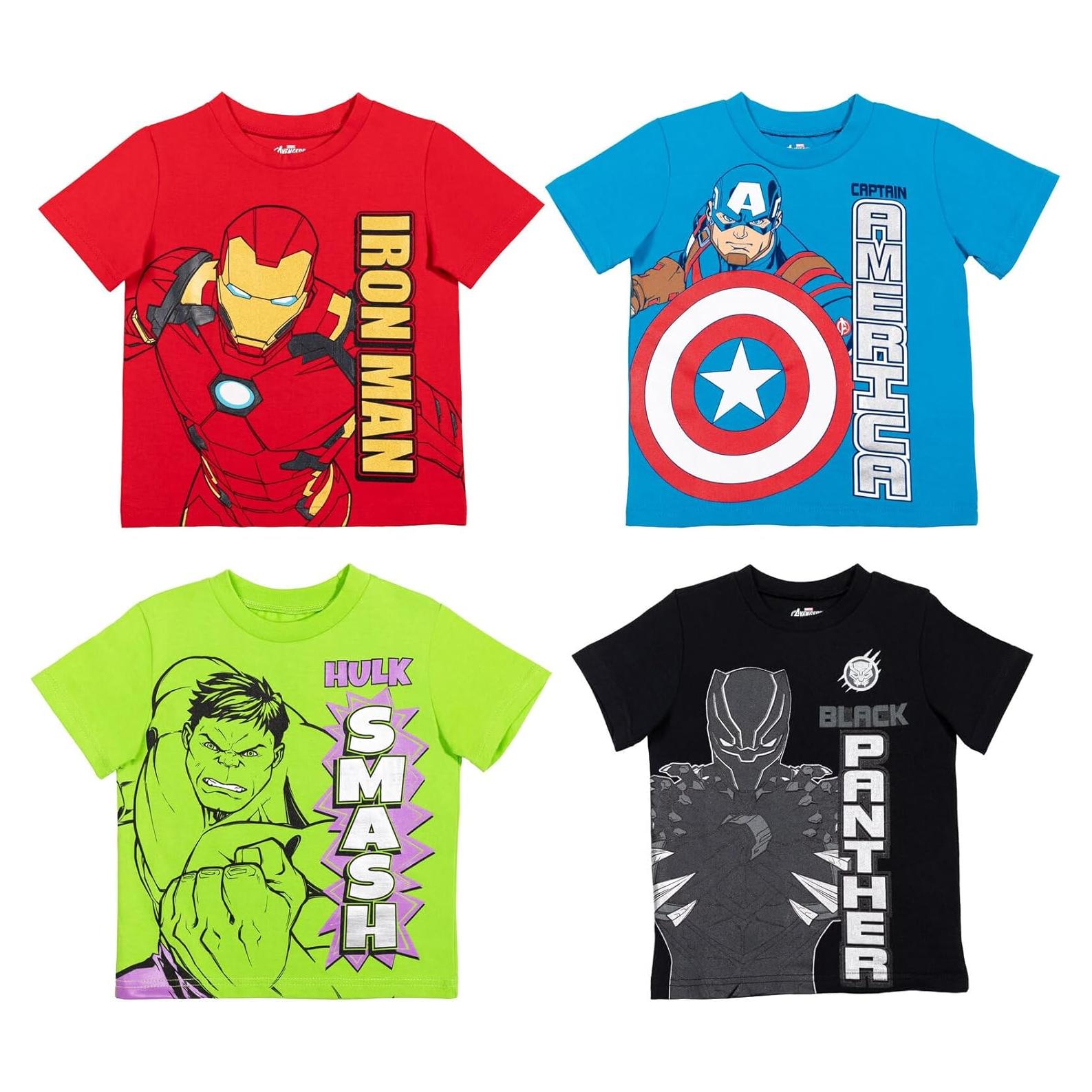 Camisetas Marvel Avengers Spider-Man 4T Multicolor Niños