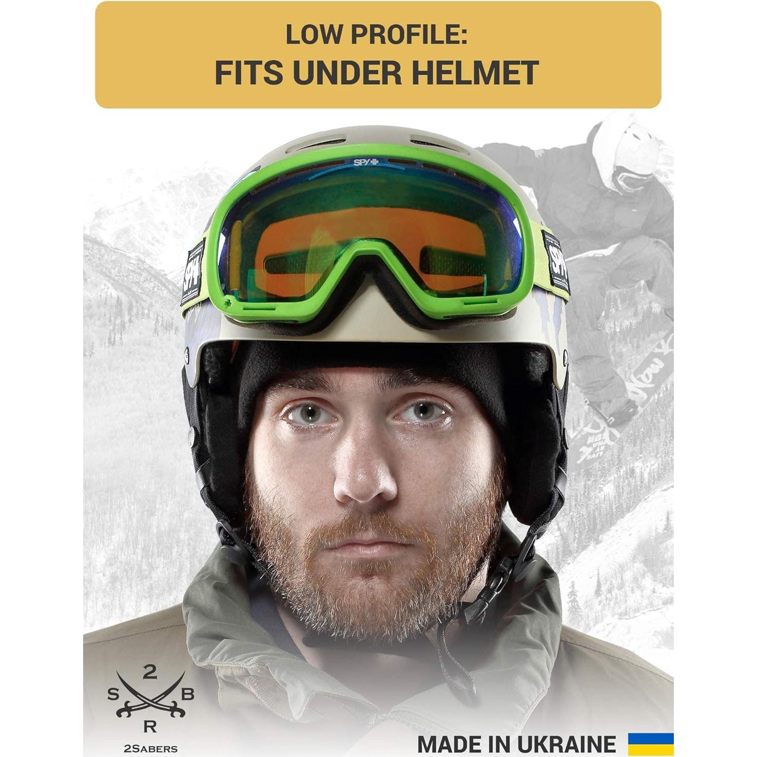 Gorro de forro polar 2Sabers para invierno - Negro