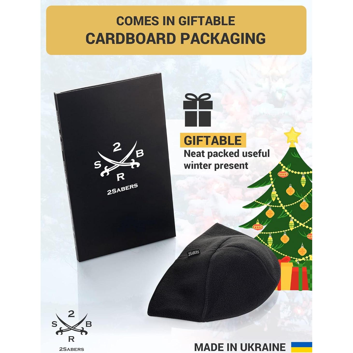 Gorro de forro polar 2Sabers para invierno - Negro