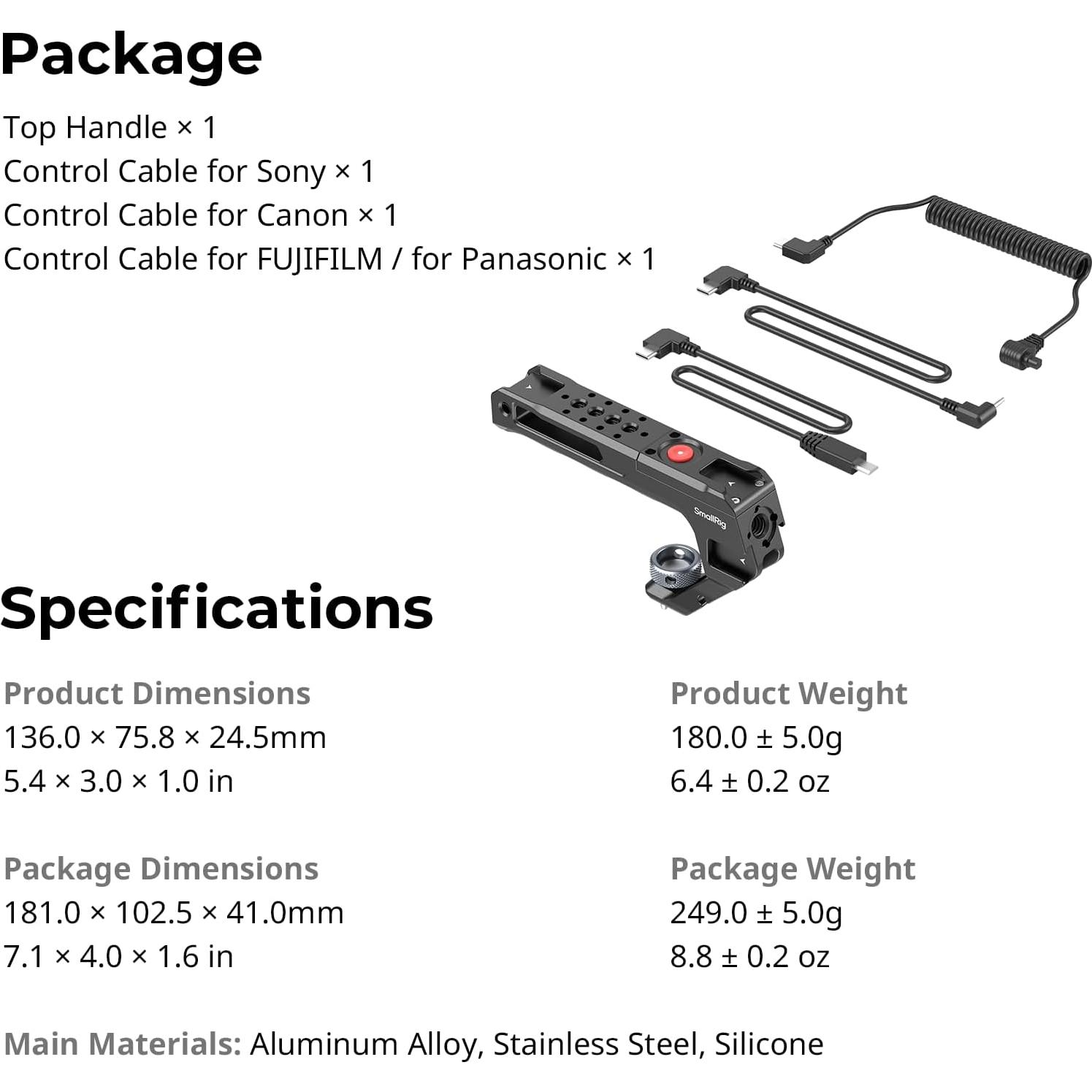 Mango Superior SmallRig con Disparador Remoto ARRI 3/8"