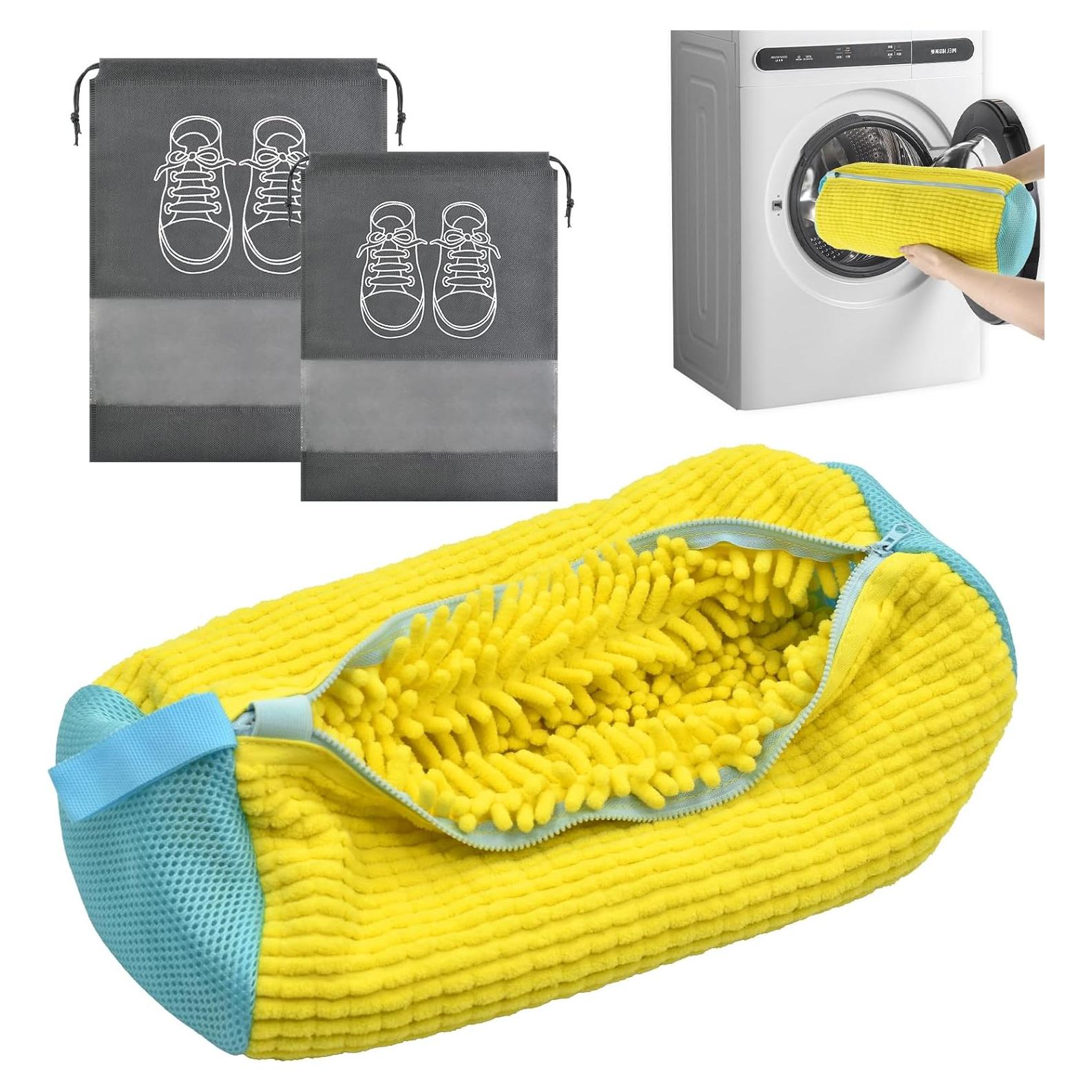 Bolsa de Lavado de Zapatos Heuihm Amarillo 40x20 cm Reutilizable