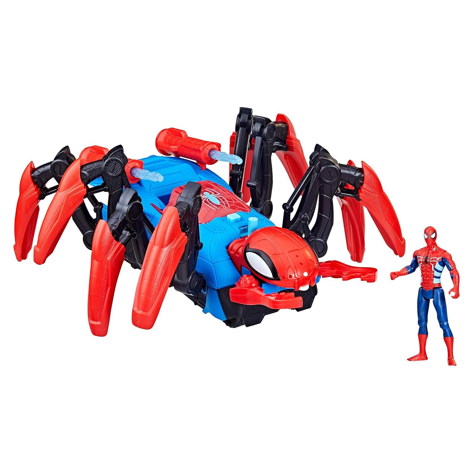 Juego de coches Spider-Man Hasbro con figura y explosión