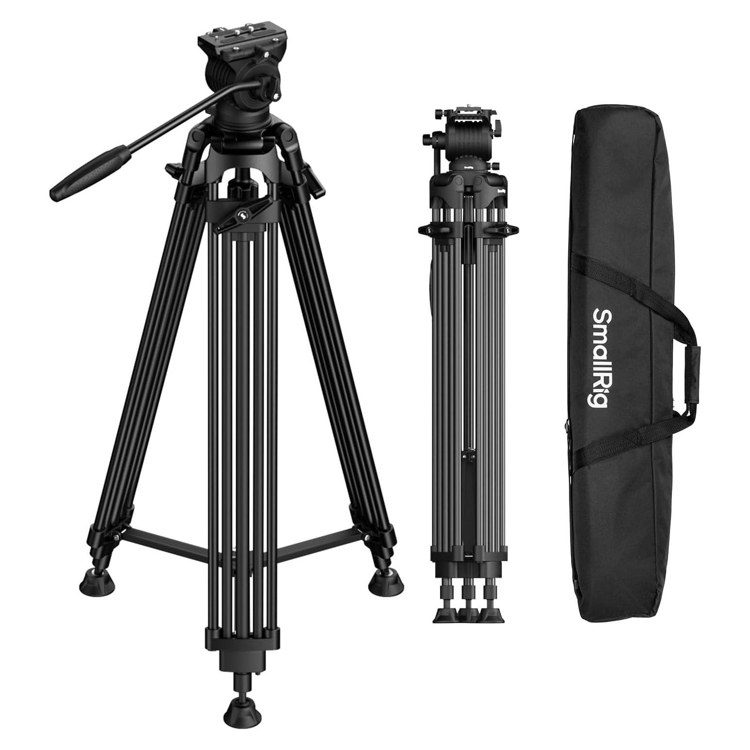 Trípode de Video SmallRig 74" (187cm) con Cabezal Fluido