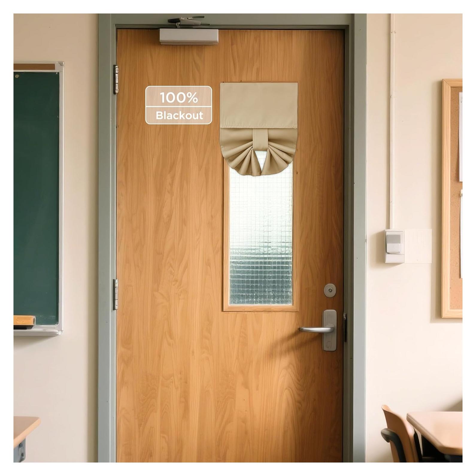 Cortina Opaca para Puerta NICETOWN 20x91 cm Beige Biscotti