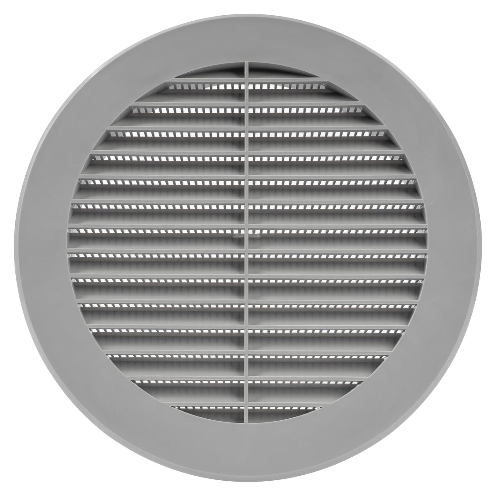 Cubierta de Ventilación Soffit Gris 15.24 cm - Rejilla con Malla