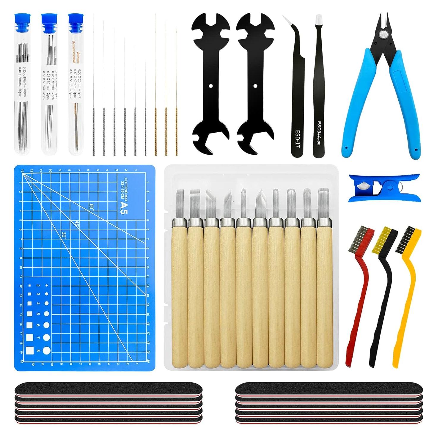 Kit de herramientas 3D TIOPY 61Pcs para limpieza y corte