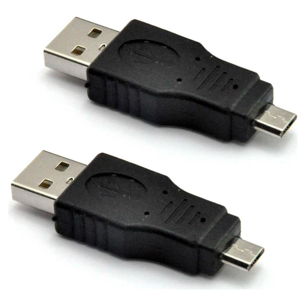 Adaptador USB 2.0 UCEC A Macho a Micro Macho - 2 Piezas